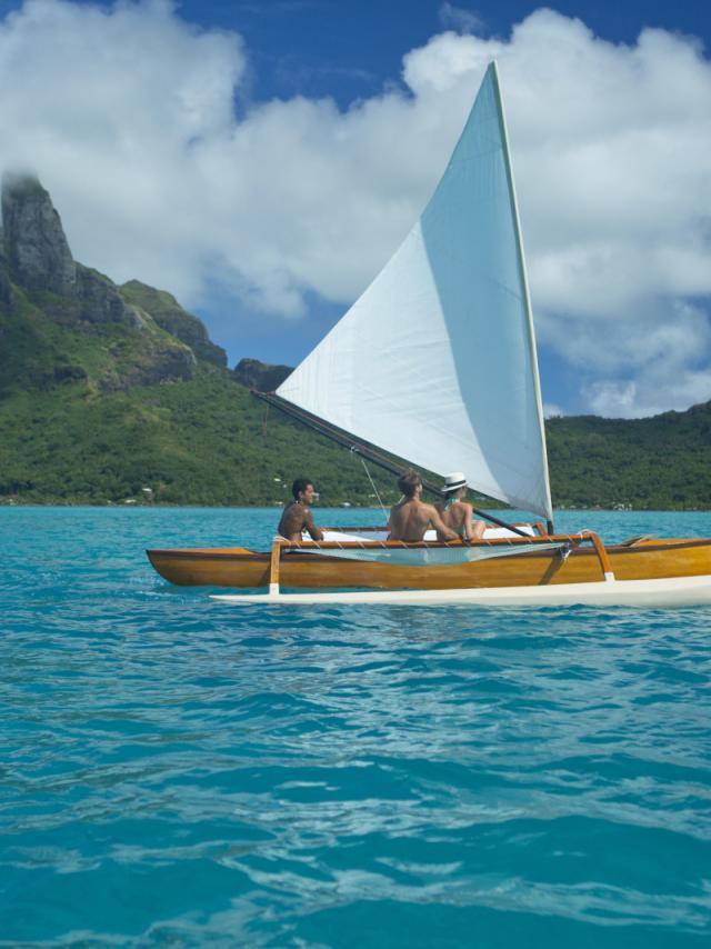 Voilier à Bora Bora - Tahiti Tourisme © Grégoire Le Bacon