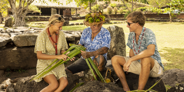 Tressage à Nuku Hiva