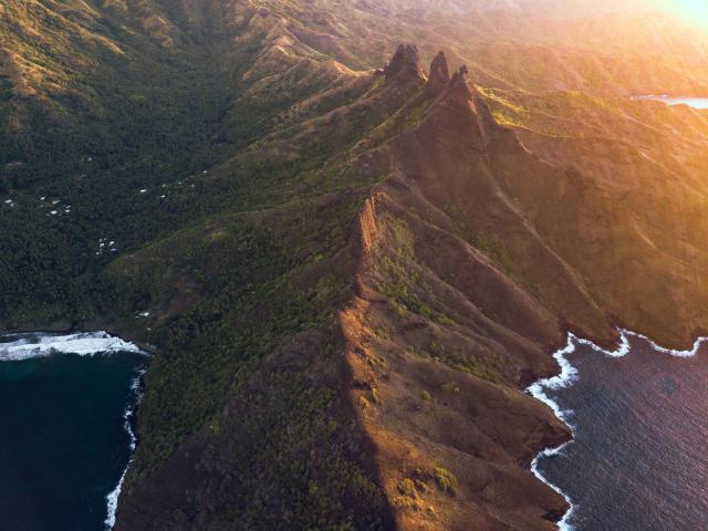 Aerial View of Nuku Hiva - Tahiti Tourisme