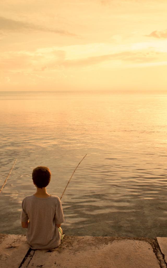 Fishing at Sunset