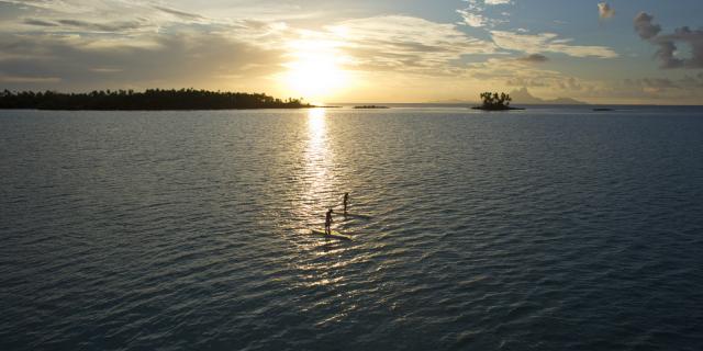 Sunset on the Lagoon in Tahaa