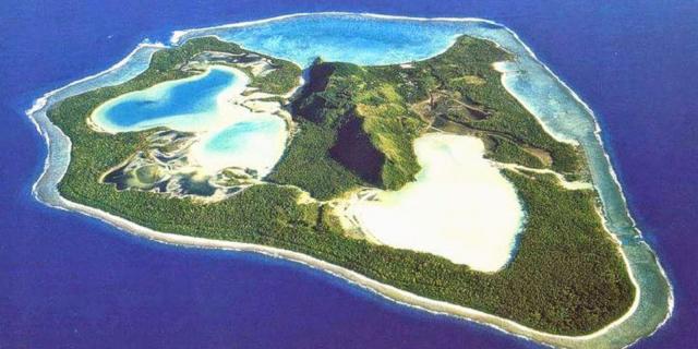 Aerial View of Maiao by Chantal Alexandre Tahiti Iti © Tahiti Heritage