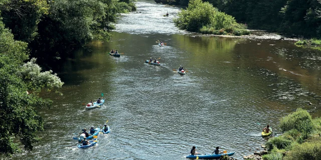Canoë dans les Gorges de l'Aveyron