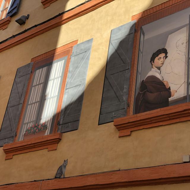 Street Art Montauban-Ingres en trompe l'oeil