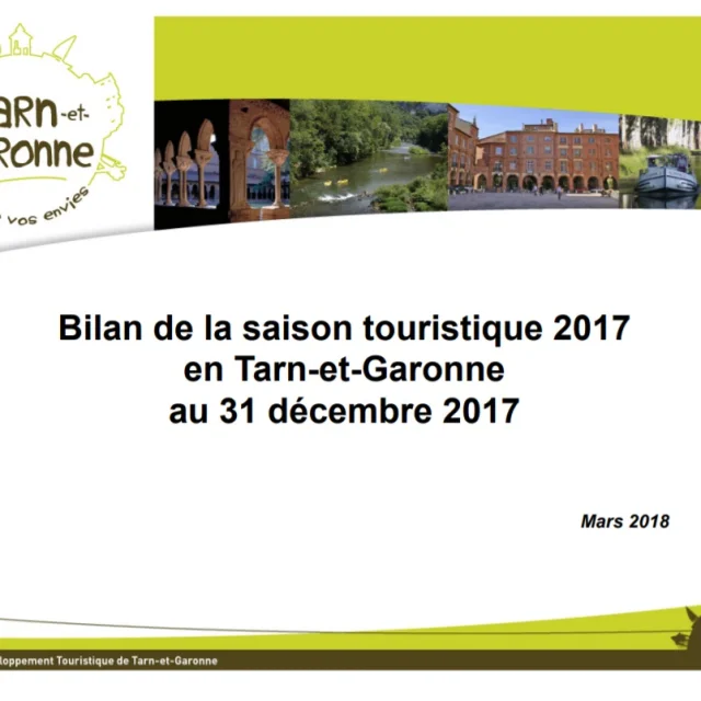 Bilan Touristique Saison 2017