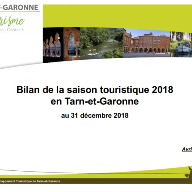 Bilan Touristique Saison 2018