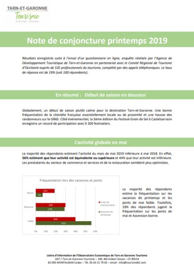 Note Conjoncture 2019 Avril Mai