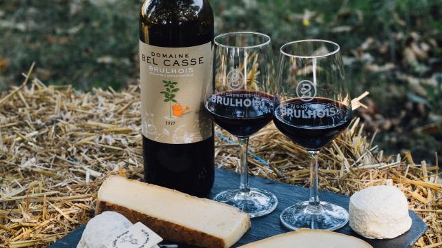 Vin du Brulhois et fromage