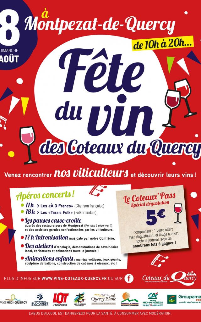 Affiche Fête Des Vins Coteaux Du Quercy
