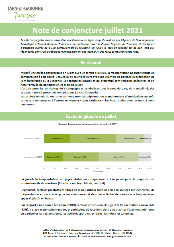 Note Conjoncture Juillet 2021
