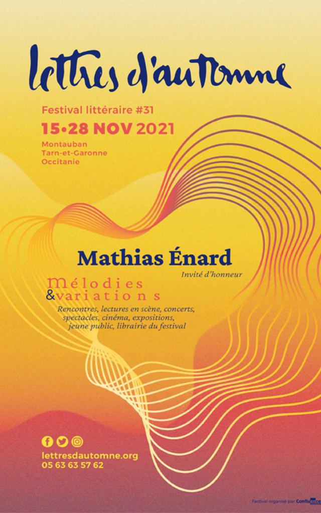 Affiche Lettres d'automne 2021