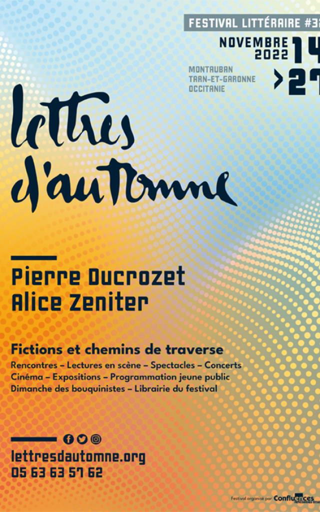 Affiche du Festival Lettres d'automne édition 2022
