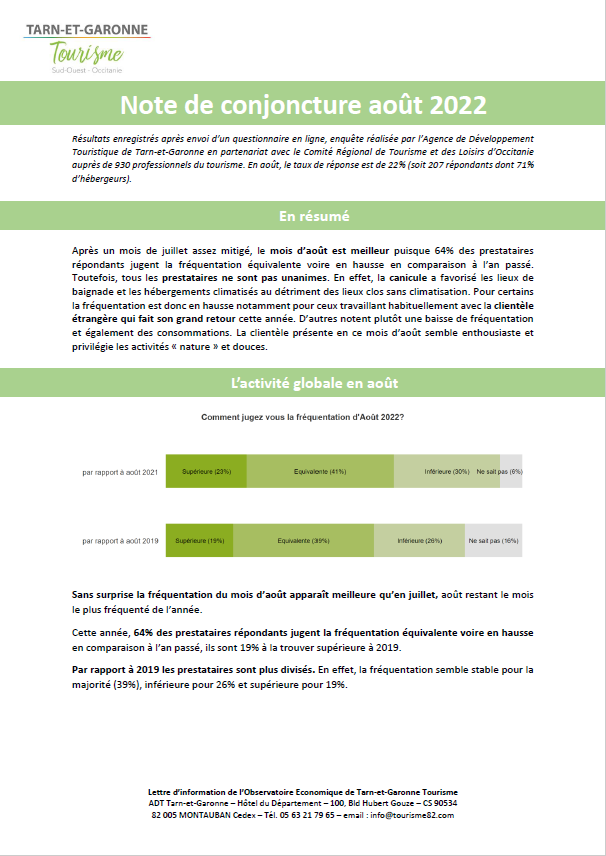 Note Conjoncture Août 2022