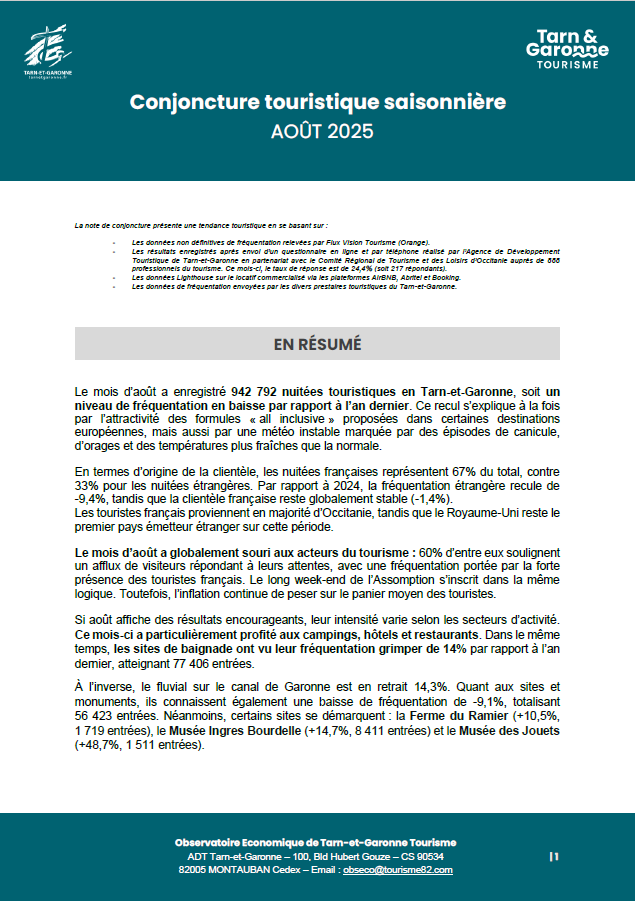 Note Conjoncture Aout 2025