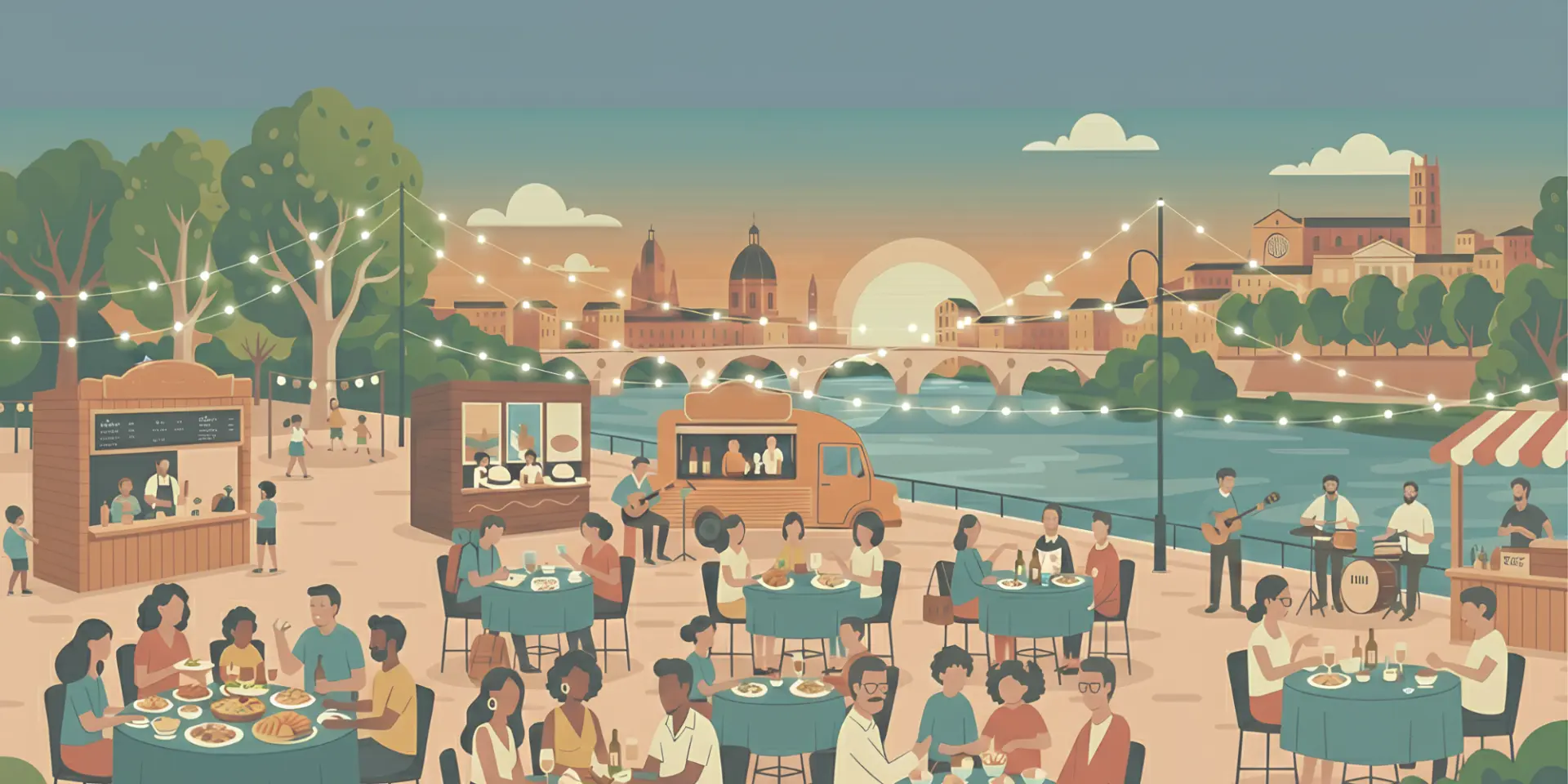 Affiche Tchin Tchin Guinguettes Banniere