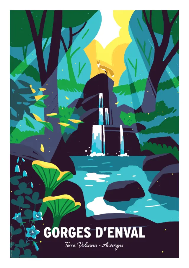 Boutique de l'Office de Tourisme - Affiche Terra Volcana Enval