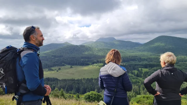 Presseempfang im Puy des Gouttes in Saint-Ours-les-Roches