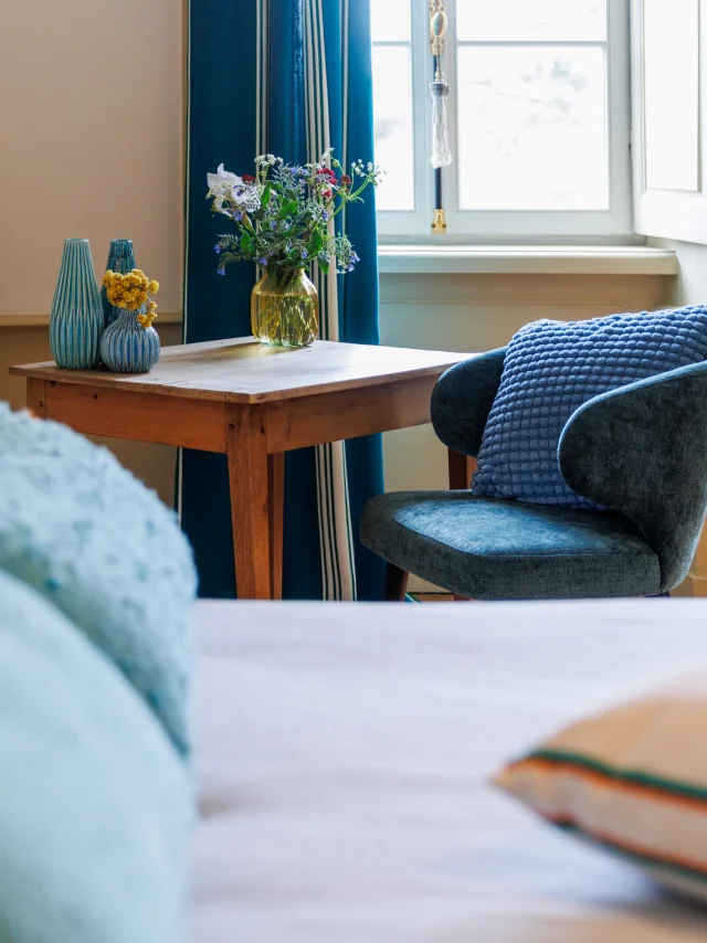 Gästezimmer im Château de Bourrassol in Ménétrol