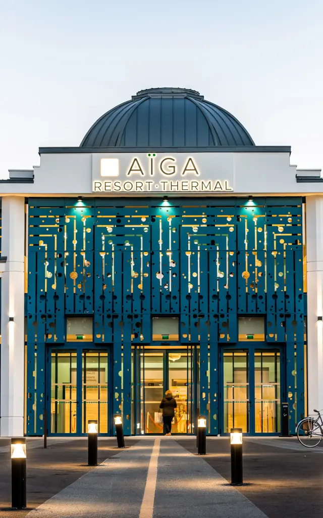 Façade d'Aïga Resort Thermal à Chatel Guyon