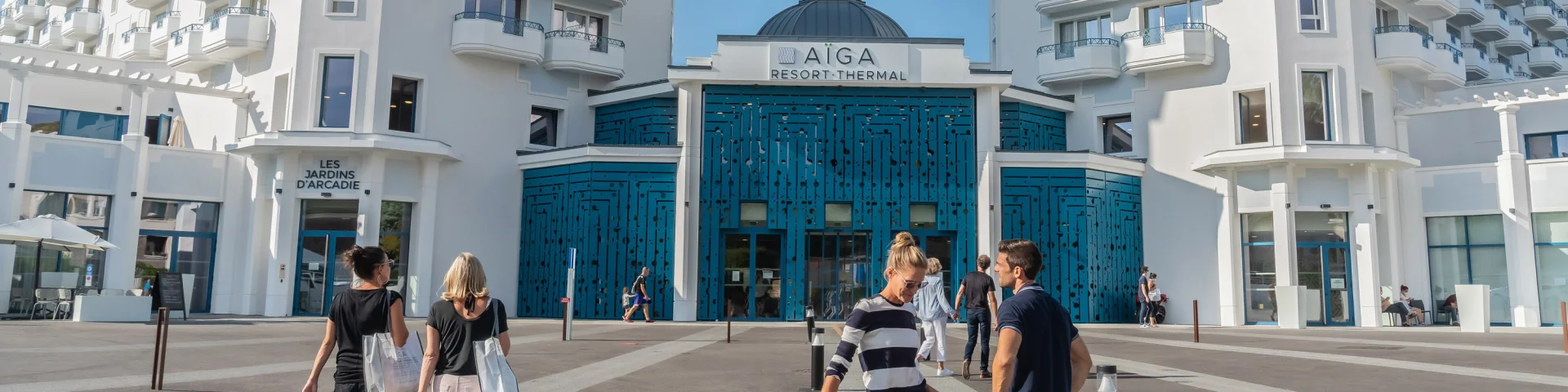 Façade d'Aïga Resort Thermal à Chatel Guyon