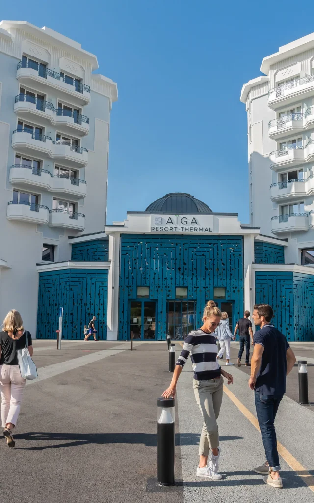 Façade d'Aïga Resort Thermal à Chatel Guyon