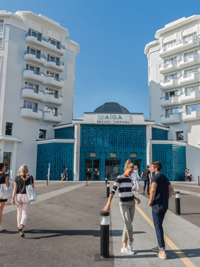 Façade d'Aïga Resort Thermal à Chatel Guyon