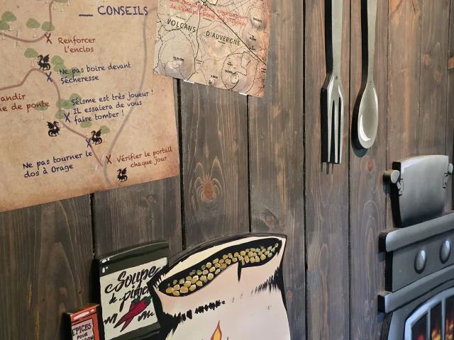 Forêt des dragons au Parc Vulcania à Saint-Ours-les-Roches