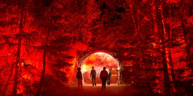 Spectacle nocturne Le Réveil du Volcan au Volcan de Lemptégy à Saint-Ours-les-Roches