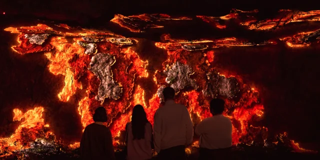 Spectacle nocturne Le Réveil du Volcan au Volcan de Lemptégy à Saint-Ours-les-Roches
