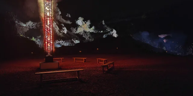 Spectacle nocturne Le Réveil du Volcan au Volcan de Lemptégy à Saint-Ours-les-Roches