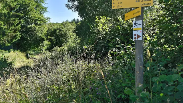 Randonnée aux puys Jumes, Coquille et Louchadière à Saint-Ours-les-Roches