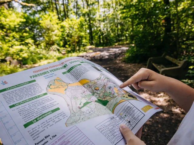 Parcours d'orientation au Parc de la Source à Volvic