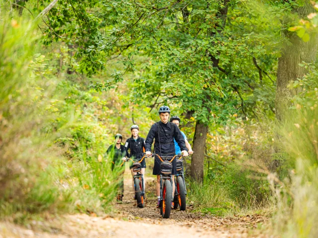 Trottinette électrique tout-terrain au Parc Ecureuil à Chatel Guyon