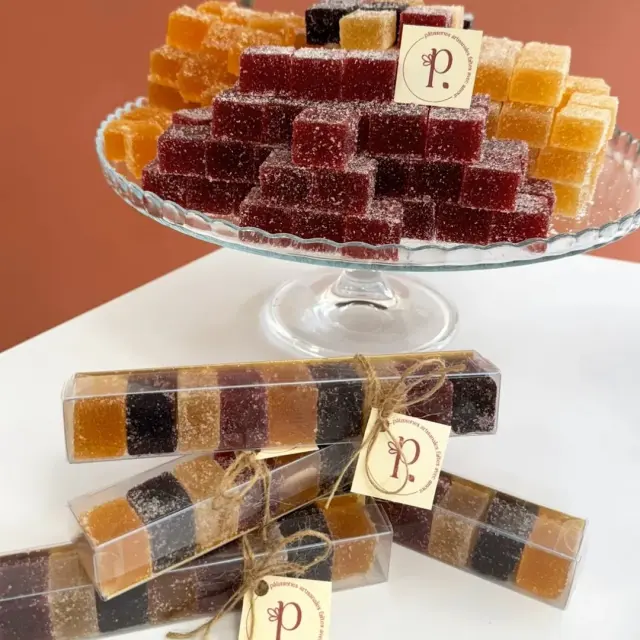 Fruit pastes from the Papillons patisserie in Châtel-Guyon