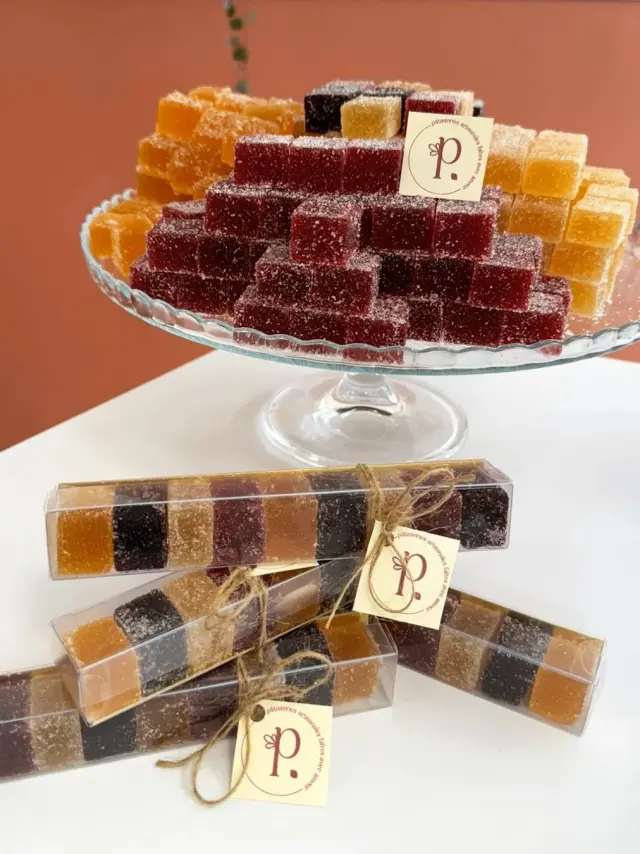 Fruchtpasten aus der Konditorei Papillons in Châtel-Guyon