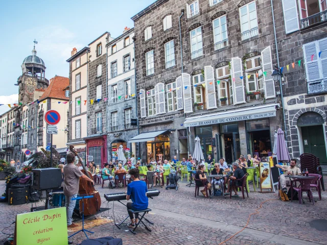 Concierto en las calles de Riom