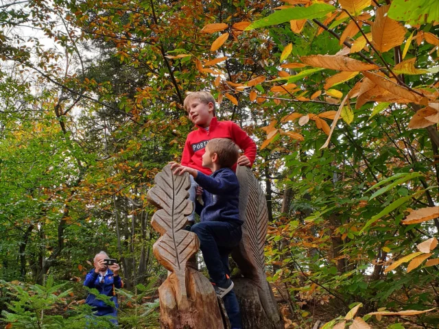Sculptures dans la forêt communale de Châtel-Guyon
