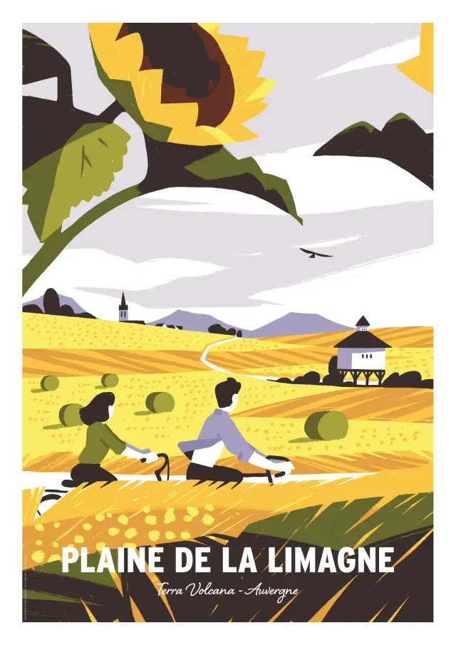 Boutique de l'Office de Tourisme - Affiche Terra Volcana Limagne