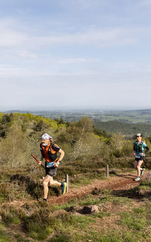 VVX Trail - Volvic Volcanic Experience - in Volvic with views of the volcanoes of the Chaîne des puys