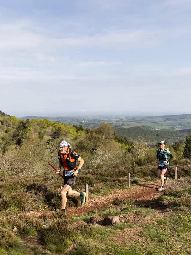 VVX Trail - Volvic Volcanic Experience - in Volvic with views of the volcanoes of the Chaîne des puys