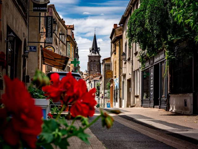 Rue de Maringues sur la Via Allier