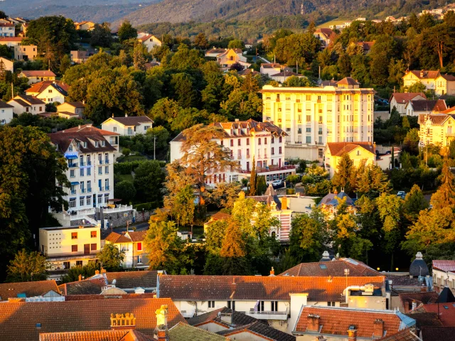 Vue depuis le calvaire à Châtel-Guyon