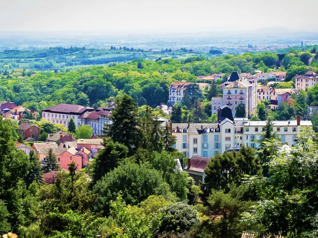 Vue depuis le calvaire à Châtel-Guyon
