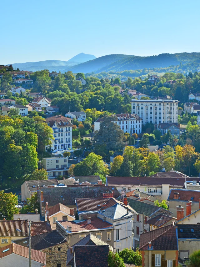 Vue depuis le calvaire à Châtel-Guyon