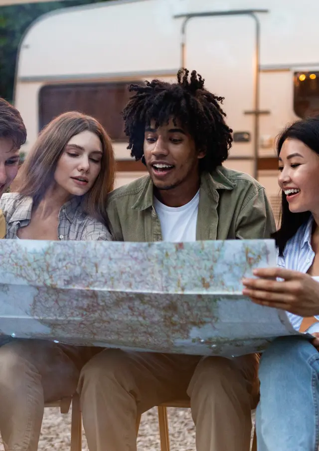 Autocaravanas con amigos