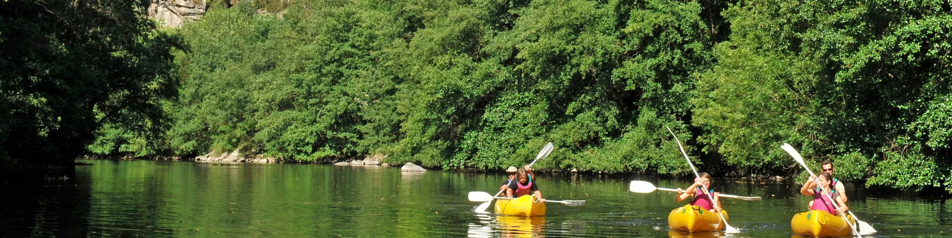 Canoë au pont de Menat