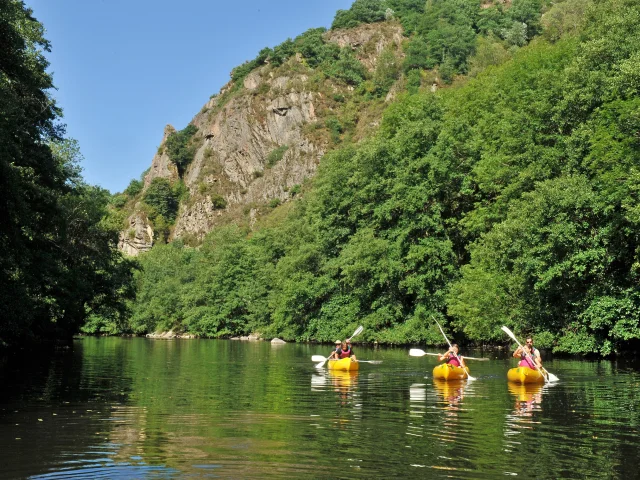 Canoë au pont de Menat