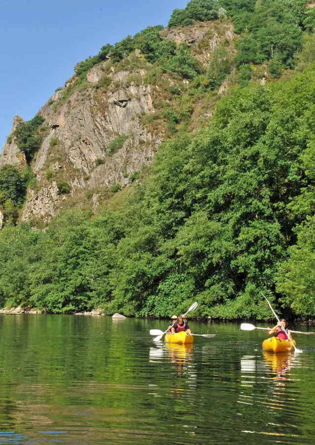 Canoë au pont de Menat