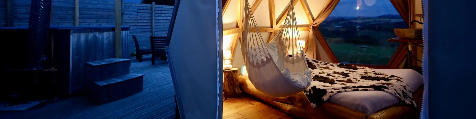 Hébergement insolite dômes Etoiles et moi à Menat