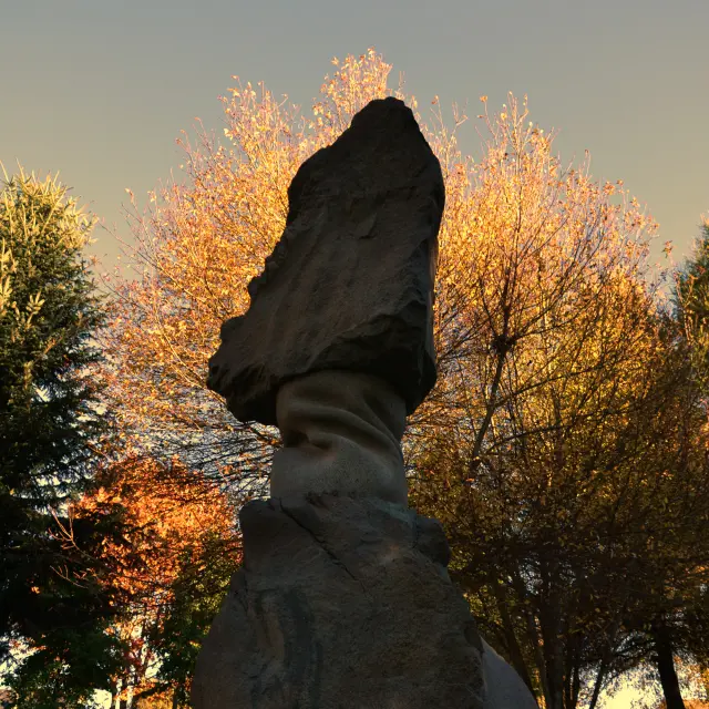 Sculpture Compresser de Thierry Courtadon à Pulvérières